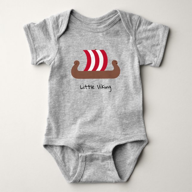 Body Petit Viking Navire Baby Jersey Bodysuit (Devant)