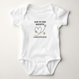 Body Petite Abeille en Route Fête Prénatale Bébé Jaune