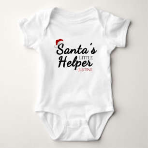 Body Petite aide personnalisée de Père Noël, Noël des e