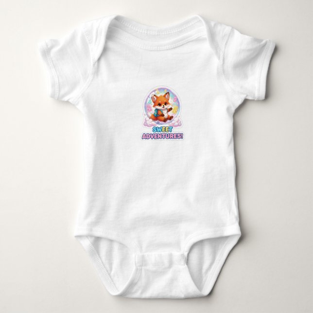 Body Petite Aventure de Héros - Bébé Super-héros de Des (Devant)