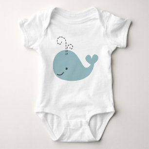 Body Petite baleine dans le bleu