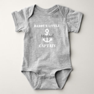 Body Petite capitaine de papa douce Ancre blanche marin