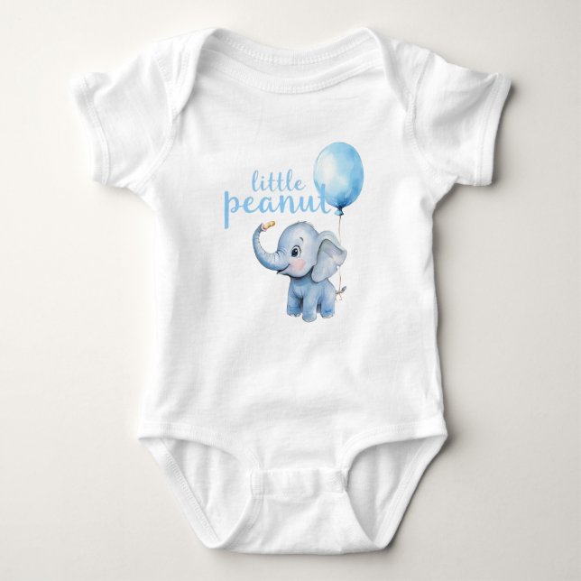 Body Petite chemise bébé éléphant bleu écureuil – Cute  (Devant)