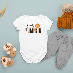 Body Petite Citrouille Orange Halloween Noir