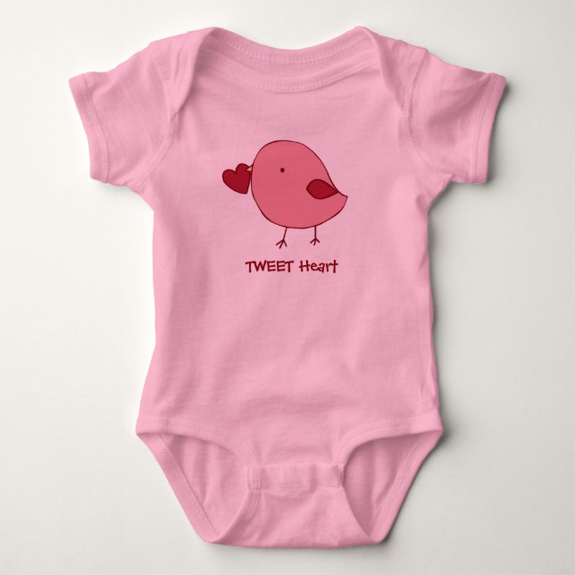 Body Petite combinaison de bébé de poussin de Valentine (Devant)