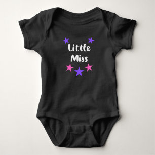 Body Petite Demoiselle Étoiles Roses et Violettes