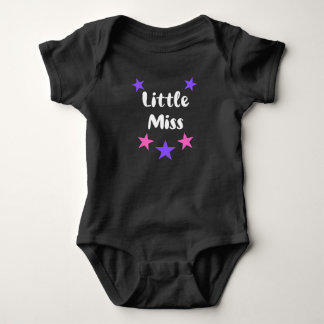 Body Petite Demoiselle Étoiles Roses et Violettes