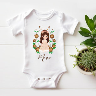 Body Petite fille avec fleurs