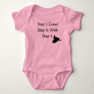 Body Petite fille (coupe rose, marche, promenade"