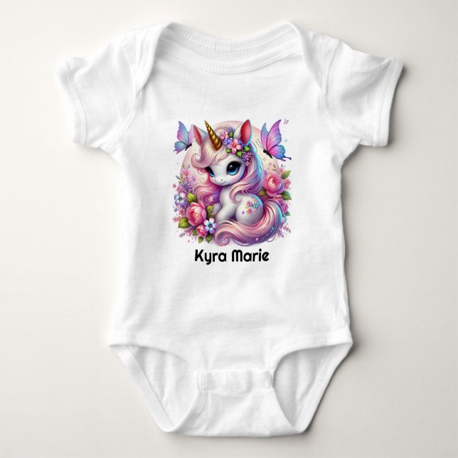 Body Petite fille fille unicorn imaginaire (Devant)