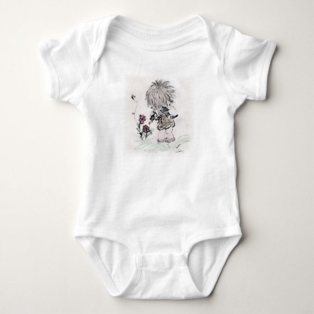 Body Petite fille tenant un chaton (Devant)