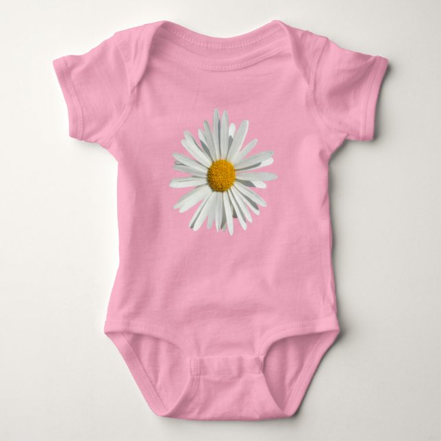 Body Petite Fleur de Marguerite Blanche - Mode Tendance (Devant)