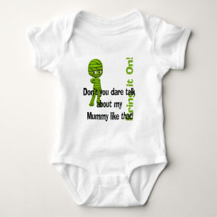 Body Petite maman verte apporte sur l'Halloween drôle