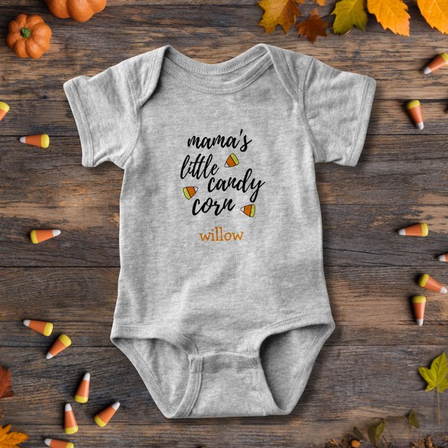 Body Petite Mama's Candy Corn Girl Baby Bodysuit (Add your little candy corn's name)