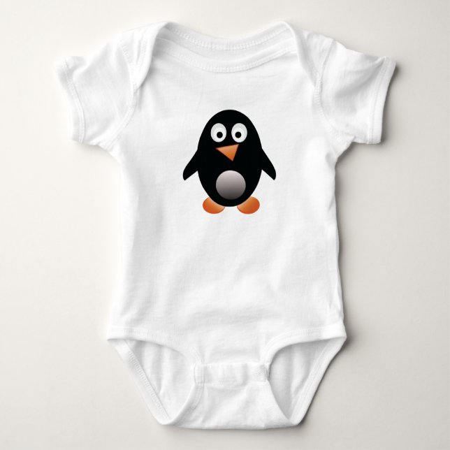 Body Petite pièce en t potelée de bébé de pingouin (Devant)