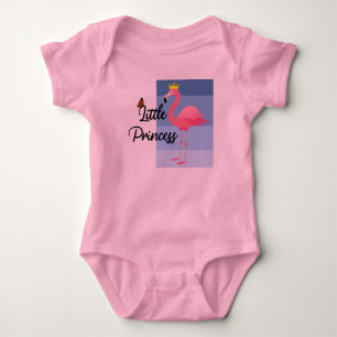 Body Petite princesse Flamant rose rose design - Baby J