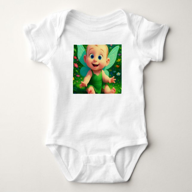Body Petite rêveuse fée - bodysuit bébé ailes de fée (Devant)