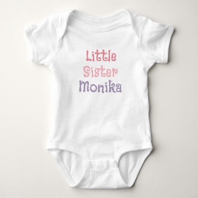 Body Petite Soeur Coloré Monogramme Filles (Devant)