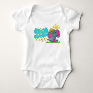 Body "Petite Soeur" - Combinaison bébé éléphant