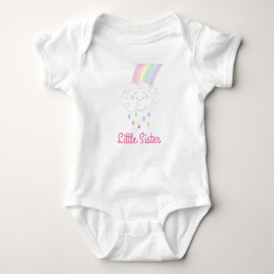 Body Petite Soeur Gouttes de Pluie Arc-en-Ciel Nuage
