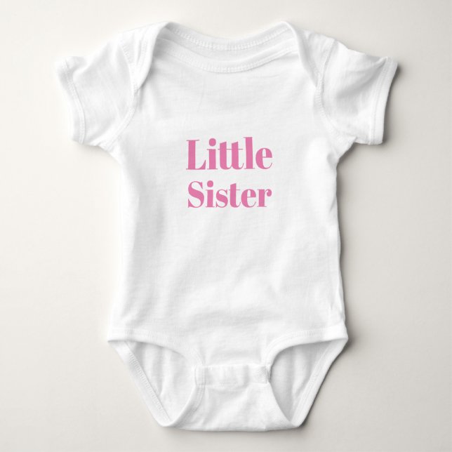 Body Petite soeur, rose blanc mignon (Devant)