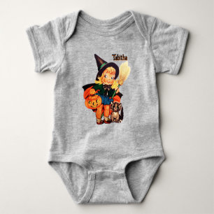Body Petite Sorcière Ajouter Nom Mignon Halloween