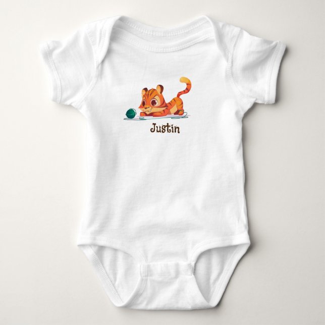 Body petite tenue de tigre mignonne (Devant)