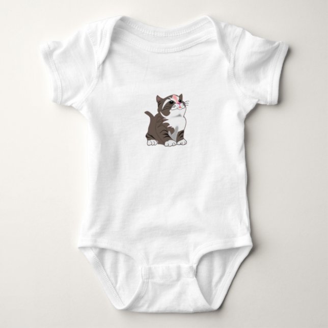 Body Petite tenue pour bébé de chat (Devant)