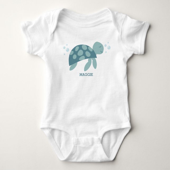 Body Petite tortue de mer Onsie T-Shirt (Devant)