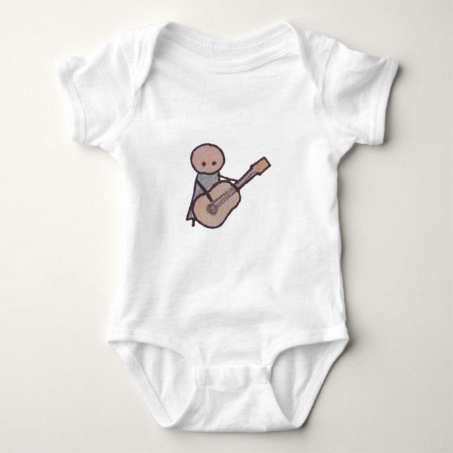 Body Petite une combinaison de bébé de guitare (Devant)