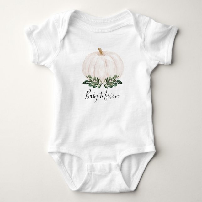 Body Petits cadeaux Baby showers Citrouilles verdoyants (Devant)