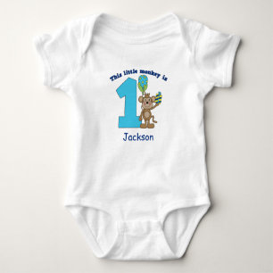 Body Petits singes enfants 1er anniversaire Personnalis