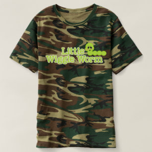 T-shirt Peu d'arpenteuse lumineuse de vert de ressort de