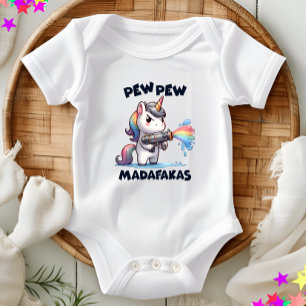 Body Pew Pew Unicorn Baby Bodysuit