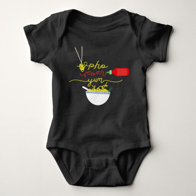Body Pho Ever Yum Pho Bowl Sauce chaude BABY Jumper (Devant)