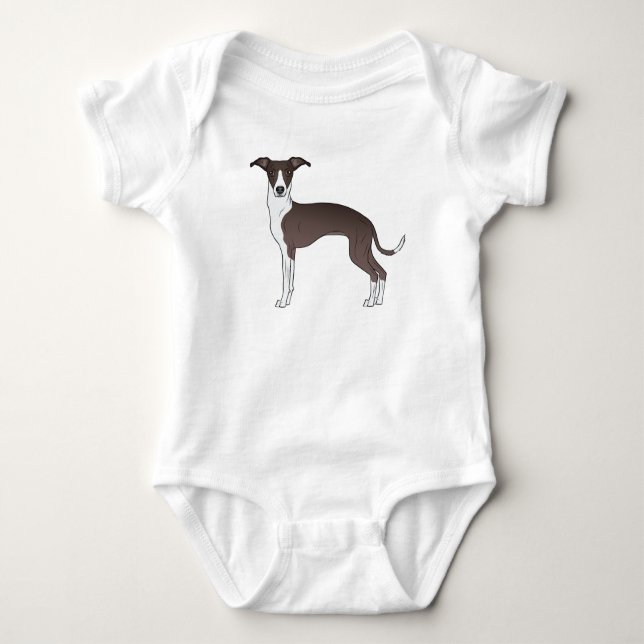 Body Phoque Et Blanc Italien Greyhound Chien Illustrati (Devant)