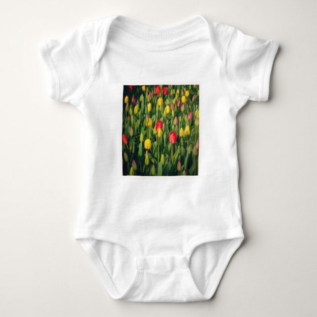 Body Photo carré - Tulipes colorées (Devant)