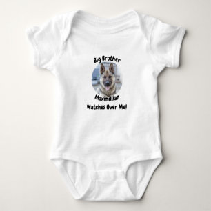 Body Photo personnalisée Grand Frère Chien Baby Bodysui