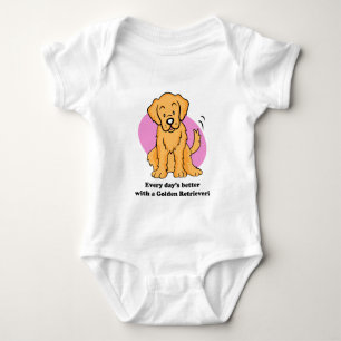 Body Pièce en t mignonne de bébé de golden retriever