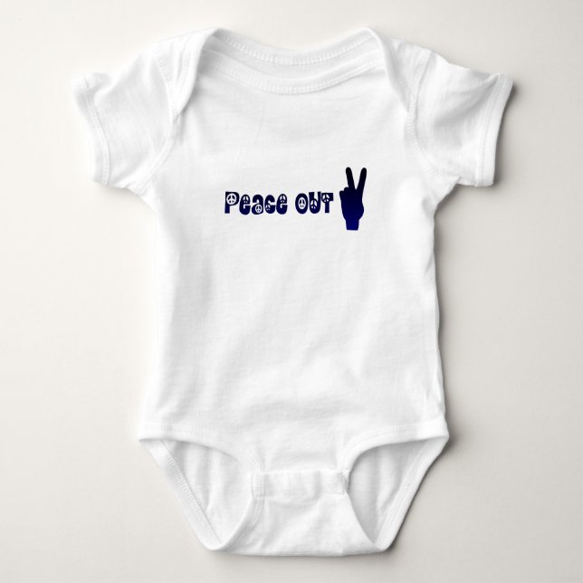 Body Pièce Une Bébé Peace Out (Devant)