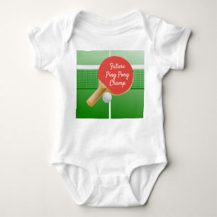 Body Ping Pong Table Tennis Design Bodysuit bébé