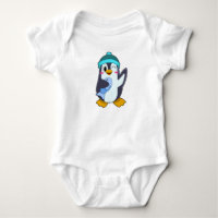 Pingouin avec poisson et Casquette