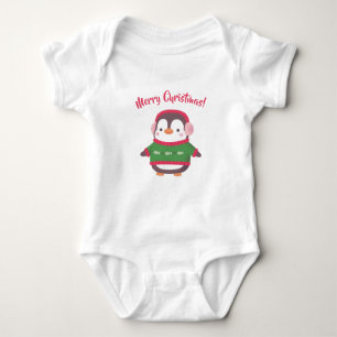 Body Pingouin mignon en sucre Joyeux bébé de Noël