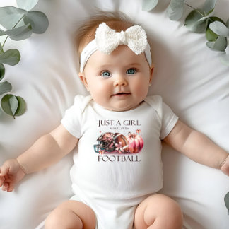 Body Pink Bow Juste une fille qui aime le football Todd