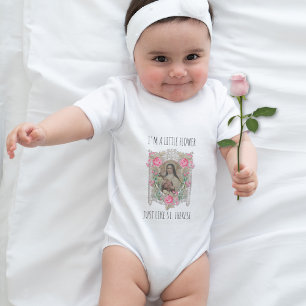 Body Pink Rose St. Therese Religieux Vintage Floral