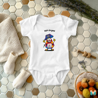 Body Pirate Bébé Cool Personnalisé avec Nom et Étiquett