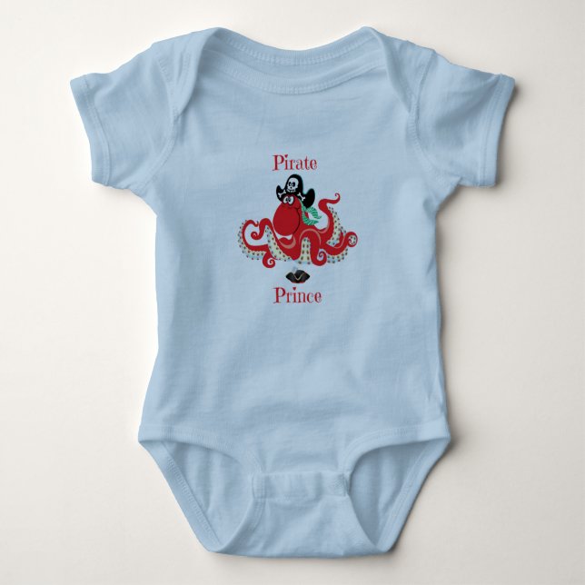 Body Pirate de poulpe Prince Baby Jersey Bodysuit (Devant)