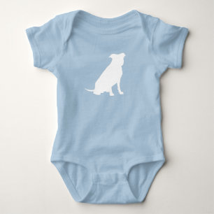 Body Pit Bull Chien Baby shower Blue Boy Pitbull