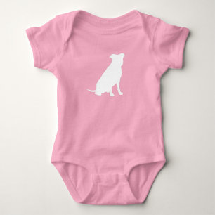 Body Pit Bull Dog Baby shower Pink Girl Pitbull