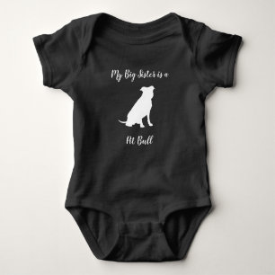 Body Pit Bull Dog Baby shower Pitbull non sexiste